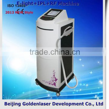 2013 Latest Design Beauty Equipment E-light+IPL+RF Chest Hair Removal Machine Omnipotence Skin Oxygen Injection Apparatus Intense Pulsed Flash Lamp
