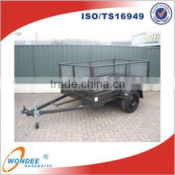 Hot Dipped Galvanizing 7'x4' Car Trailer Cage Tipping Trailer