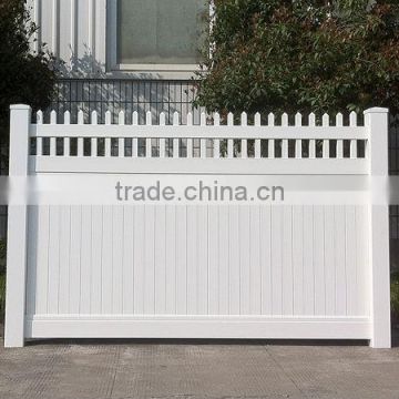 PVC Private Fence With Picket or Lattice