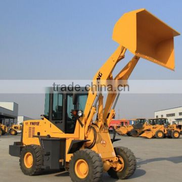 First class CE provided 1 ton front wheel loader for sale YN918 0.7cbm bucket capacity adopt Changchai engine
