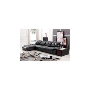 L.IMG_7526J-Black Fashion Modern Leather Sofa Sets L Shape Corner Sofa
