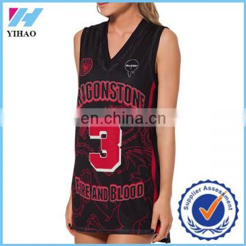 Trade Assurance Yihao 2015 Women Basketball Mesh Gym Sports Wear Uniform Jersey T shirt Tank Top