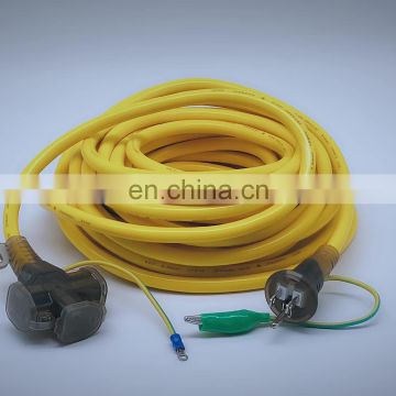 PSE standard 3pin coiled multiple transparent extension cord