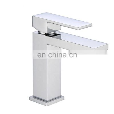 Zinc alloy single handle basin waterfall faucet cold and hot water mixer tap