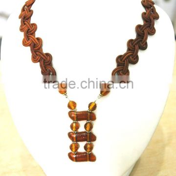 Leather Necklace Long