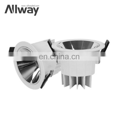 ALLWAY Commercial Hot Selling Office Dimmable Recessed Ceiling Smd Round Led Downlight