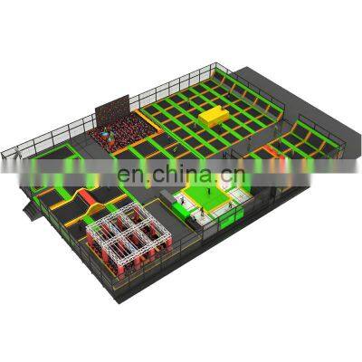 Small trampoline foam pit area Free Jump Sky zone Trampoline Park Bouncing Bed