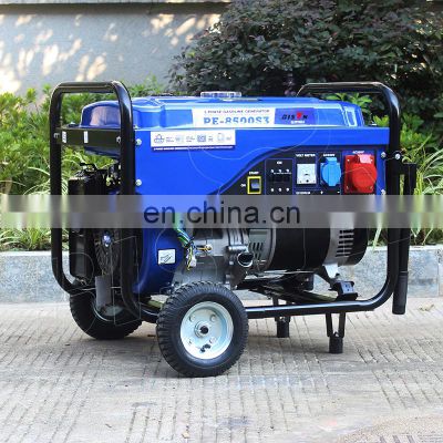 BISON CHINA 6500w Electric Start generator Single Phase 220v 50hz Petrol Gasoline Generator 6.5kw