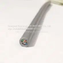 Oil-resistant polyurethane PUR tow chain cable twisted-shielded high flexibility servo motor line encoder cable