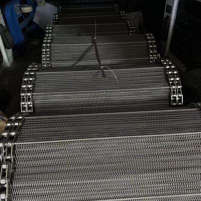 Stainless Steel Conveyor Systems High Temperature Resistance  Stainless Steel Mesh Conveyor
