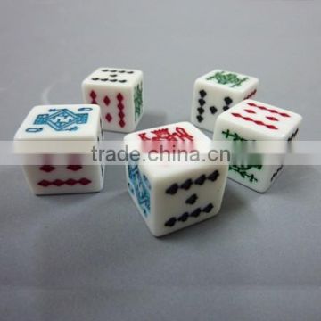 High quality plastic poker dice for board game