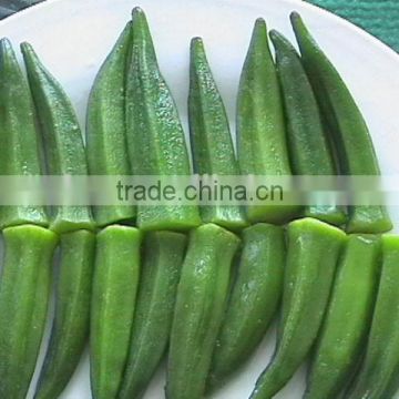 Bulk supply wholesale price frozen vegetable frozen okra cut