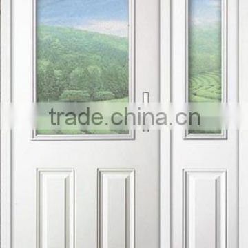 luxury design USA and Canada market fiberglass main entry door with side lite