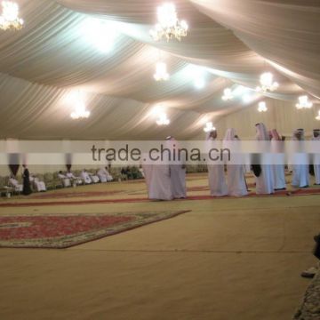 Beautiful Decoration Tent with Cream Lining and Lightings