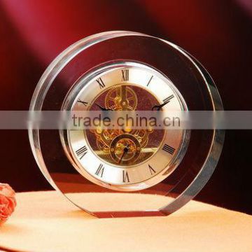 Round shape crystal wall clock