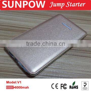 SUNPOW mobile phone battery charger compact jump starter car battery jump starter