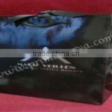 High Quality Black Printed Paper Shopping Bag