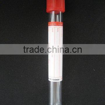 plastic red blood collection plain tube(no additive)