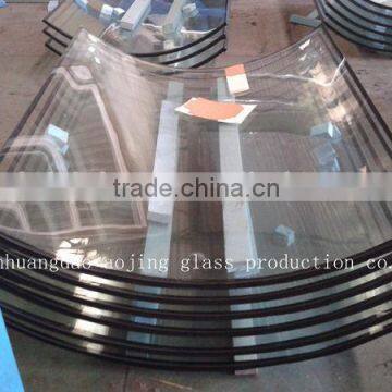 energy efficient curved tempered glass bent low-e insulated glass ,manufacturer , qinhuangdao