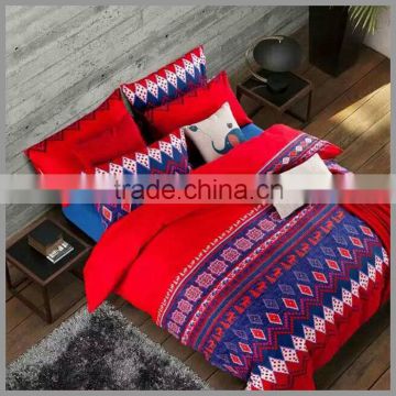 New Design Bohemian Style 100% cotton reactive printed bedding sets and comforter cover/colorful duvet cover and pillow covers
