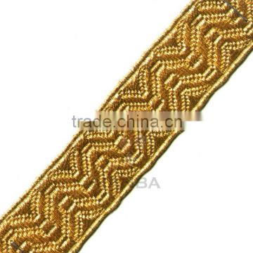 Military Uniform Gold Braid With Ornaments