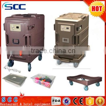 food warming service in catering electric food warmer hot food trolly use for hotel room service