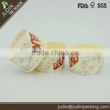 220ml ice cream container size disposable printed cup