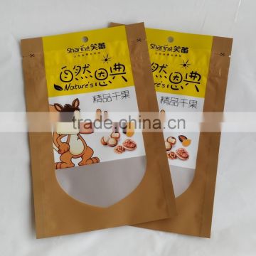 Clear Window Matte Finish Printing Food Packaging Bag