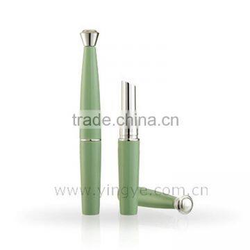 Slim shape elegant green lipstick tube