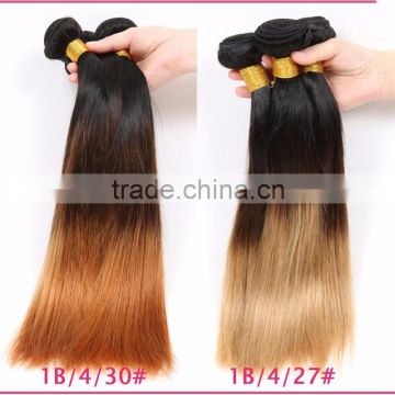 wholesale best quality factory price sew in human hair weave ombre hair extension
