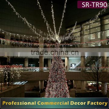 Customize 5m 6m 8m 9m 12m 15m outdoor large giant artificial christmas tree for hotel