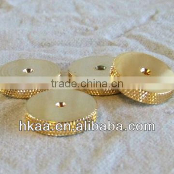 small knurling brass round plate