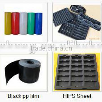 black colour HIPS plastic film for cold drink cup lids