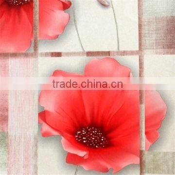 cheapest type natural flower wallpaper/exterior pvc wallpaper