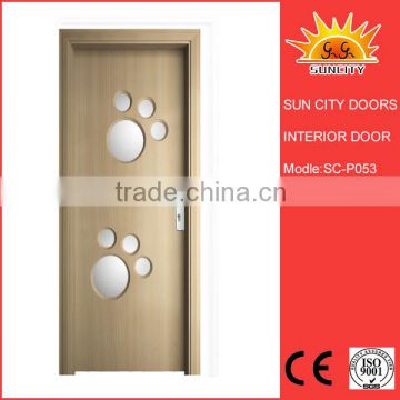 Yongkang Cheap MDF Doors With Glass SC-P053