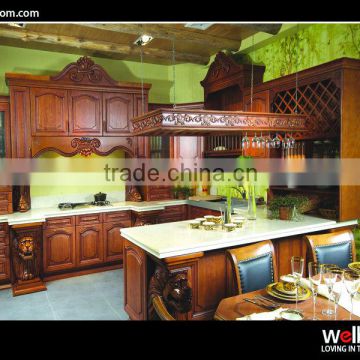 Cherry real Wood Kitchen Cabinet
