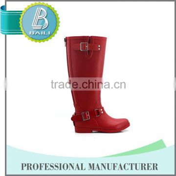 Most popular Low price red knee high boots , rubber boots rain boots , red knee high boots