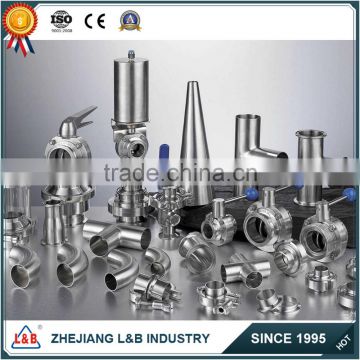 stainless steel clamp, butterfly valve and pipe fitting