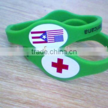 Silicone wristband or bracelet
