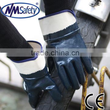 Nmsafety heavy duty working gloves/ suppliers with super quality nitrile glove