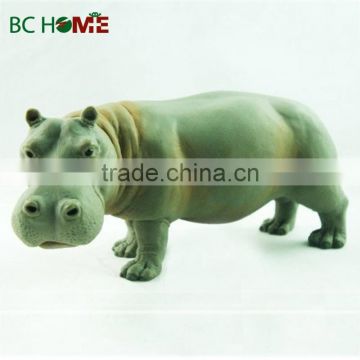 Resin hippo garden decoration animal craft