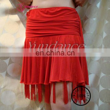 S-06 Red Fringe Fashion Blouse And Skirt