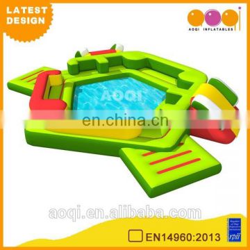 2015 AOQI latest design commercial use green inflatable mini pool for sale