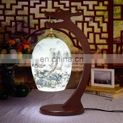 Retail And Wholesale Traditional Thin China Egg Shell Porcelain Table Lamps amp for hotel made in jingdezhen