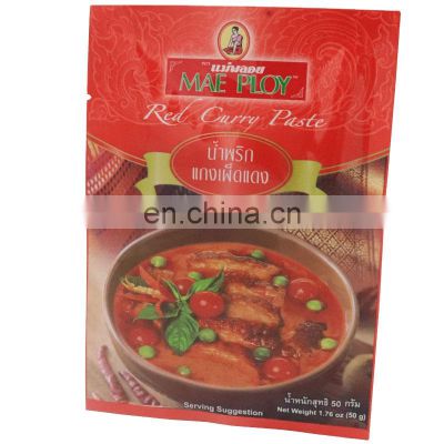 Flavour powder heat seal three side seal plastic packaging bags for Packing Chili/Spices/Flavor/All spices