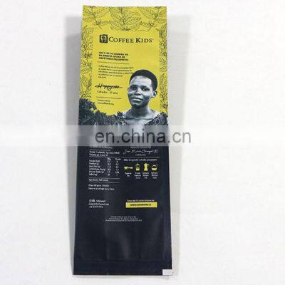 Custom printed coffee bean packaging 200g/250g/400g/500g/1000 gram/1kg Side Gusset Coffee Bag