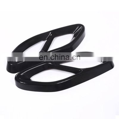 Stainless Steel Pipe Throat Exhaust Outputs Tail Frame Trim Cover for Mercedes benz A B C-Class CLA