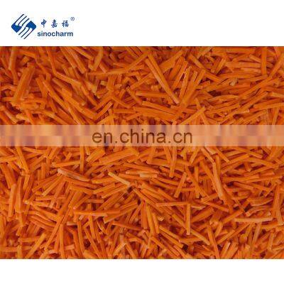 BRC A Approved Factory of IQF Frozen Carrot Strip