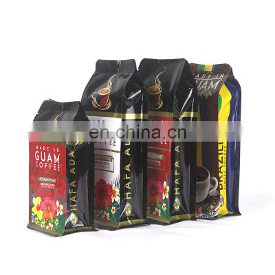 Printing logo Stand up Coffee Bags with Zipper Lock Coffee Bags Aluminum Instant Coffee Bag