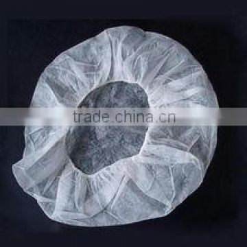 disposable surgical nonwoven bouffant caps PP 10gsm white round caps 18" 21" 24"